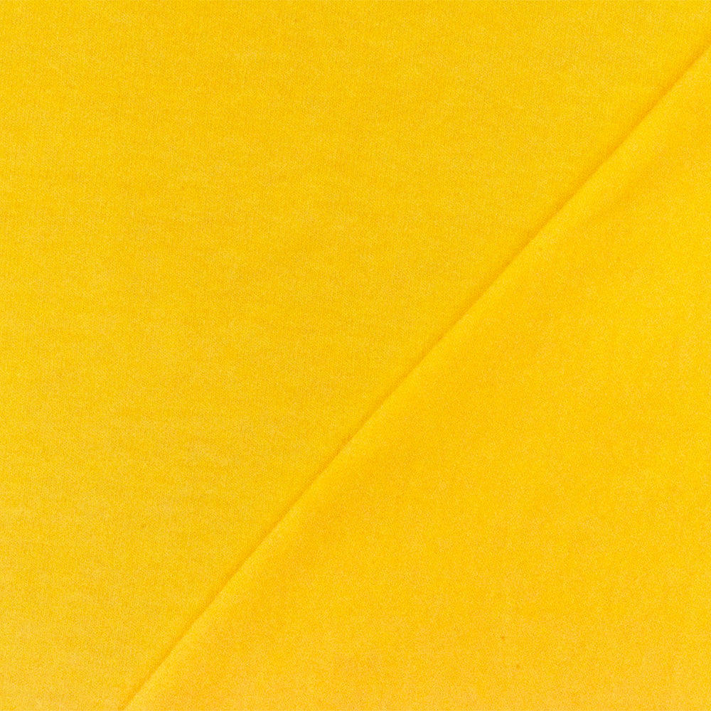 1 Yard Yellow Solid Stretch Cotton Spandex Jersey Knit Fabric, Ensures Comfort, Flexibility, and Easy Movement 60" Width