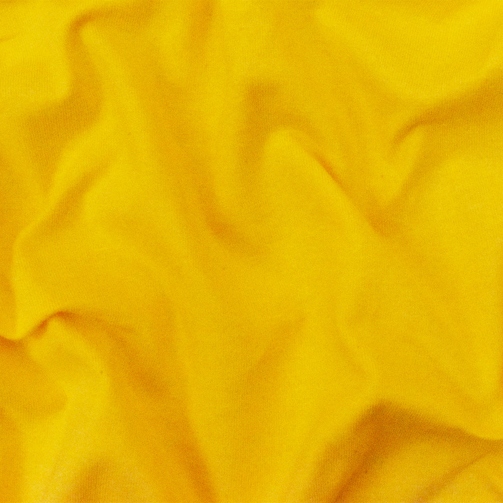 1 Yard Yellow Solid Stretch Cotton Spandex Jersey Knit Fabric, Ensures Comfort, Flexibility, and Easy Movement 60" Width
