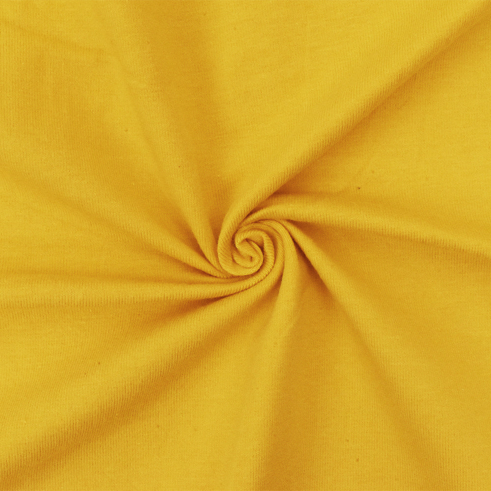 1 Yard Yellow Solid Stretch Cotton Spandex Jersey Knit Fabric Lasting Quality for Versatile Sewing Projects 60" Width
