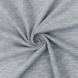 1 Yard Heather Gray Stretch Poly Cotton Spandex Jersey Knit Fabric Offering Comfort, Flexibility & Versatile Everyday Apparel Projects 59" Width