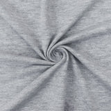 1 Yard Light Heather Gray Stretch Poly Blend Jersey Knit Fabric, Offers a Soft, Comfortable Texture for Versatile Garment Construction 60" Width