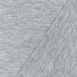 1 Yard Light Heather Gray Stretch Poly Blend Jersey Knit Fabric, Offers a Soft, Comfortable Texture for Versatile Garment Construction 60" Width