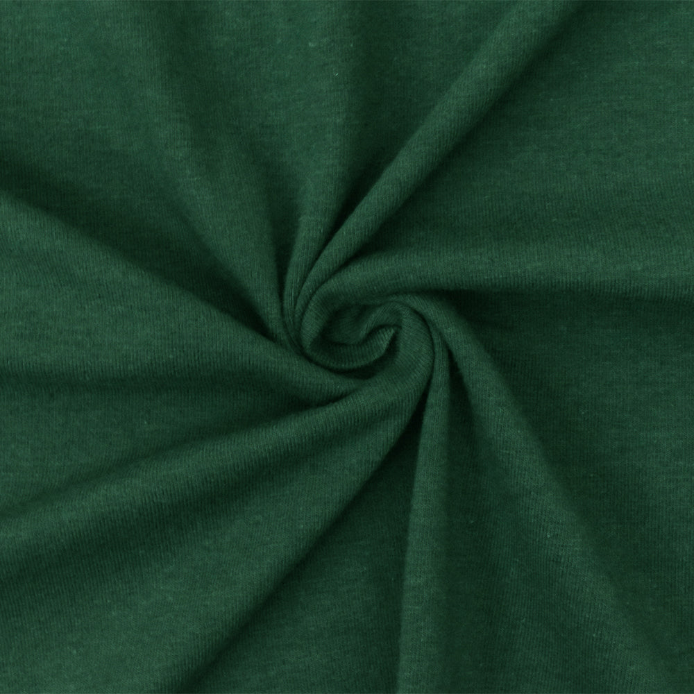 1 Yard Green Solid Stretch Cotton Spandex Jersey Knit Fabric, It Combines Breathability, Softness, and Durable Stretch 58" Width
