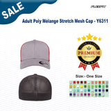 Flexfit® Adult Poly Mélange Stretch Mesh Cap