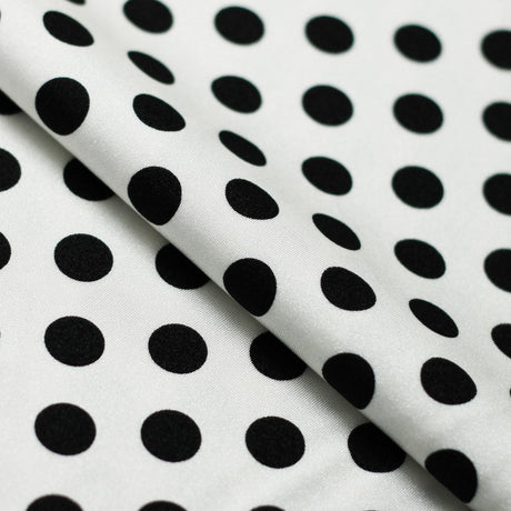 E-Z Dots Nylon Spandex Fabric - Large Polka Dots Print, 58/60" Width (1 Yard)