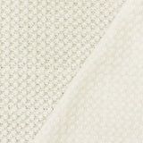 1 Yard Ivory Solid Stretch Poly Blend Thermal Waffle Knit Fabric, Perfect for Blouses, Dresses, and Layering Pieces 58" Width