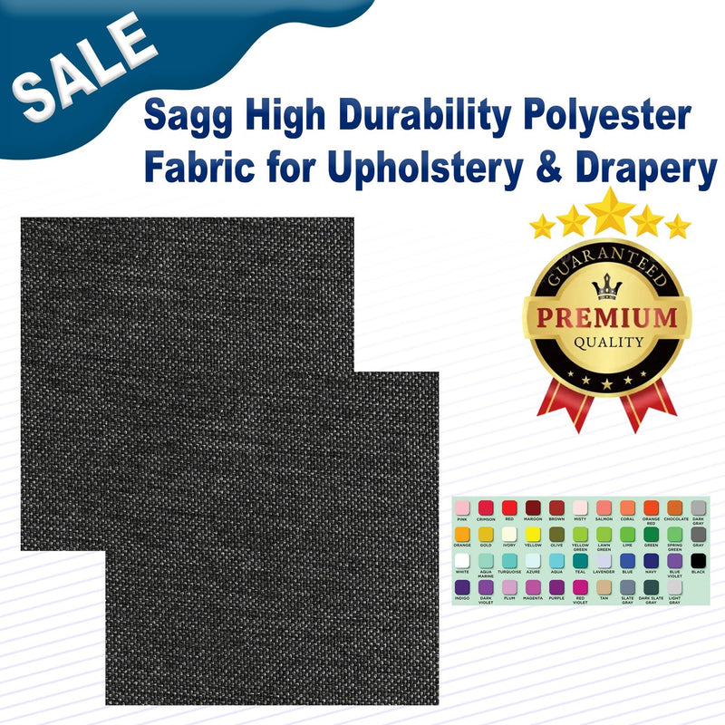 1 Yard Sagg High Durability Polyester Fabric for Upholstery & Drapery Width: 54