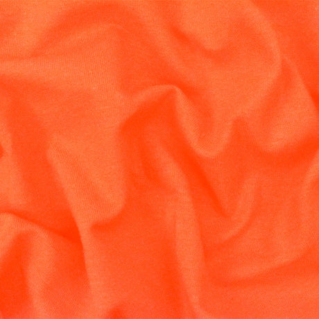 1 Yard Orange Solid Stretch Cotton Spandex Jersey Knit Fabric For Versatile Activewear and Apparel Use 61" Width