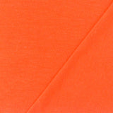 1 Yard Orange Solid Stretch Cotton Spandex Jersey Knit Fabric For Versatile Activewear and Apparel Use 61" Width