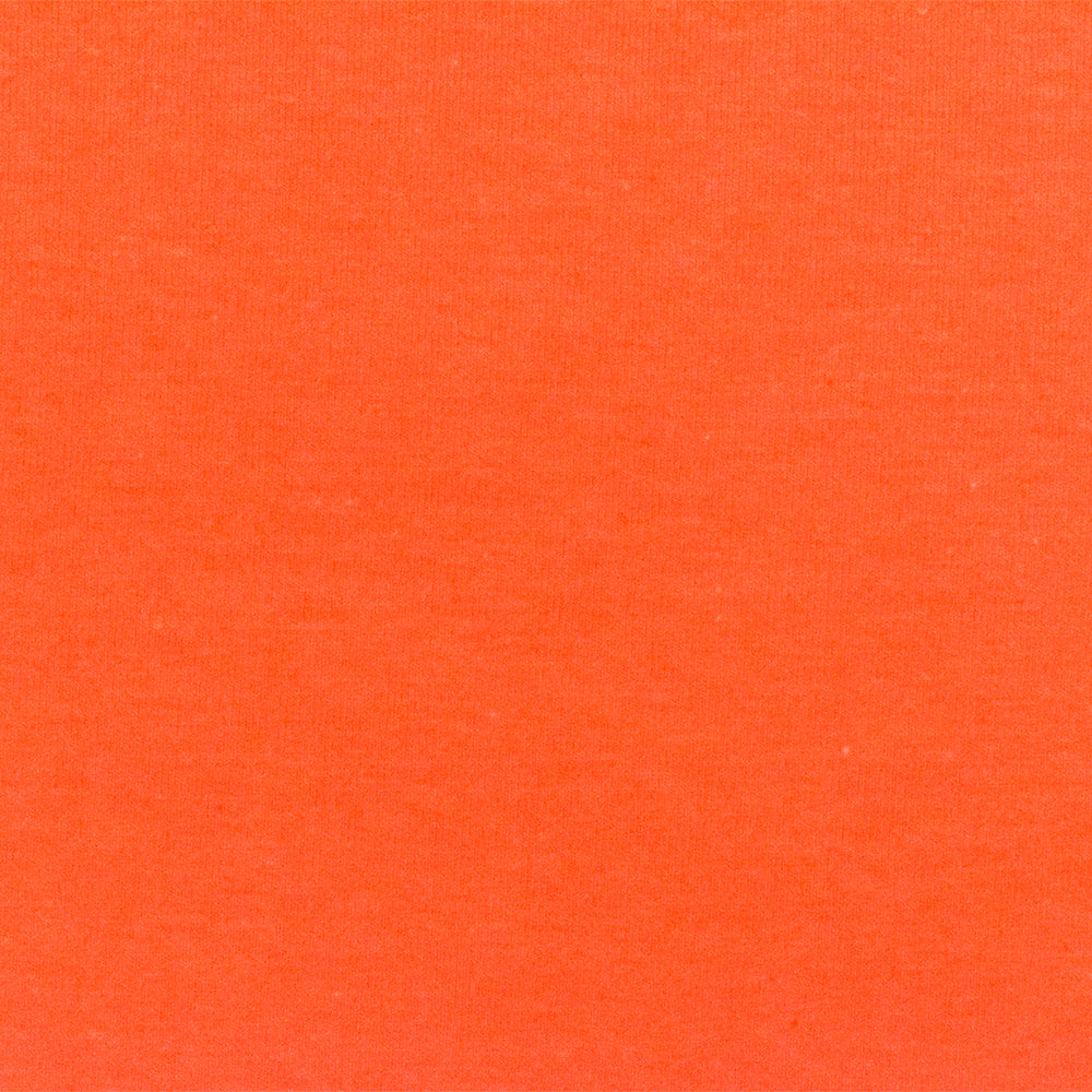 1 Yard Orange Solid Stretch Cotton Spandex Jersey Knit Fabric For Versatile Activewear and Apparel Use 61" Width
