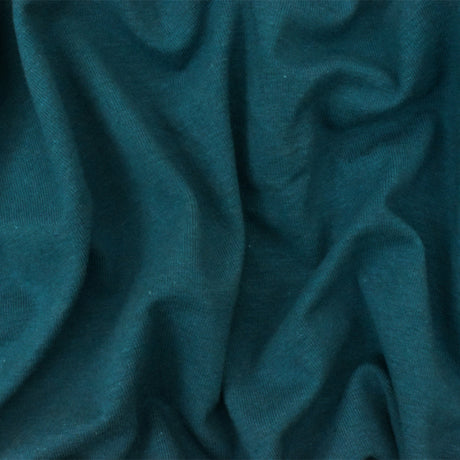 1 Yard Dark Teal Solid Stretch Cotton Spandex Jersey Knit Fabric, Perfect for Stylish and Comfortable Clothing Designs 60" Width