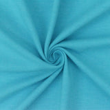 1 Yard Aqua Blue Solid Stretch Cotton Spandex Jersey Knit Fabric 60" Width