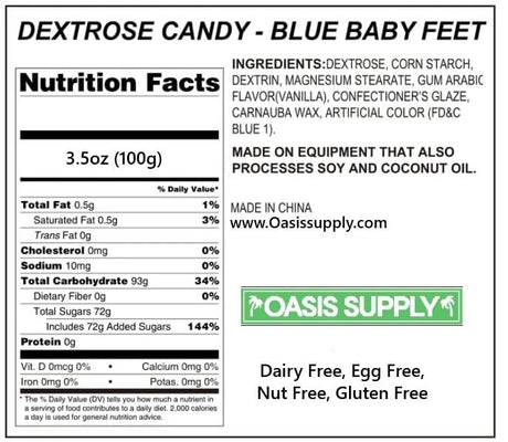 Oasis Supply Baby Shower Sprinkles & Sugar Shapes ? Edible Decorations for Cakes, Cupcakes, and Cookies ? Gender Reveal, Boy, Girl, and Neutral Party Baking Decorations (Baby Feet - Blue)