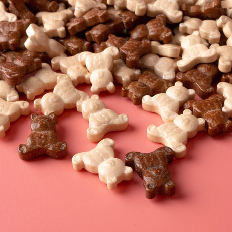 Oasis Supply Baby Shower Sprinkles & Sugar Shapes. Edible Decorations for Cakes, Cupcakes, and Cookies. Gender Reveal, Boy, Girl, and Neutral Party Baking Decorations (Teddy Bear - Brown)