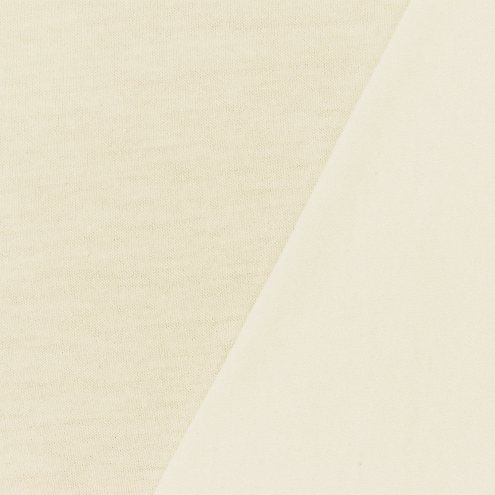 1 Yard Ivory Cotton Semi-Sheer Stretch Spandex Jersey Knit Fabric Ensures Breathability & Comfort 66" Width