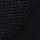 1 Yard Black Solid Stretch Poly Blend Mesh-Like Thermal Sweater Knit Fabric 58" Width