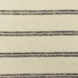 1 Yard Gray Ivory Stripe Stretch Poly Blend Brushed Face Jersey Knit Fabric, Comfortable Stretch And Recovery For Activewear 55" Width