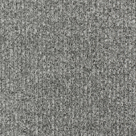 1 Yard Black White Texture Stretch Poly Blend Brushed Back Knit Fabric for Activewear 55" Width