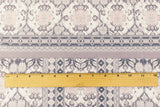 1 Yard Ivory Mauve Multicolor Moroccan Pattern Tricot Spandex Knit Fabric for Swimwear 58" Width