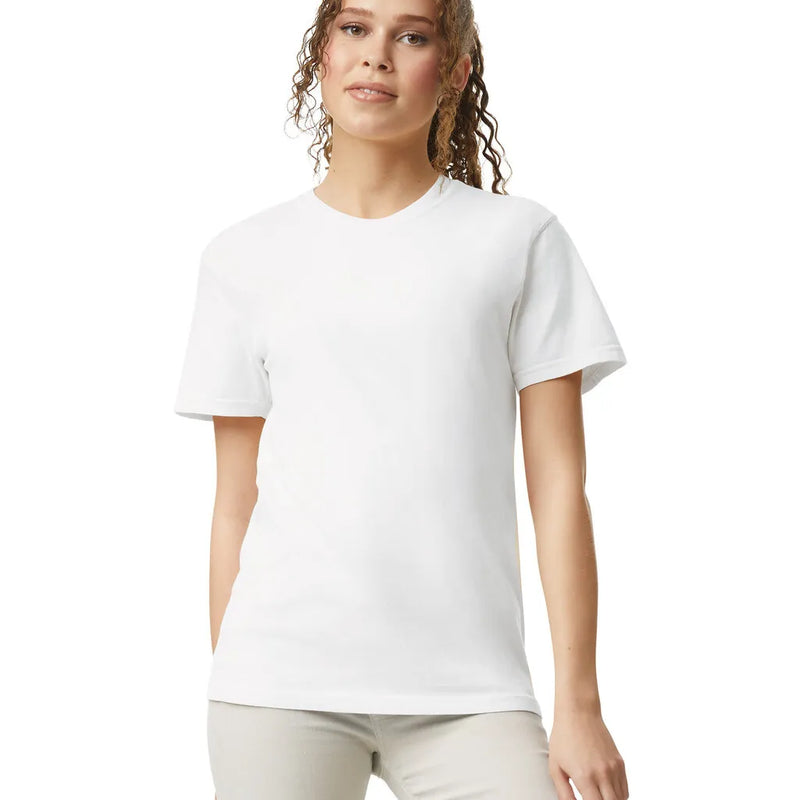 Comfort Colors 1717 Cotton Fabric - White, Semi-Fitted, 4.5 Oz/Yd², 90% Ring Spun Cotton / 10% Polyester (1 Piece)