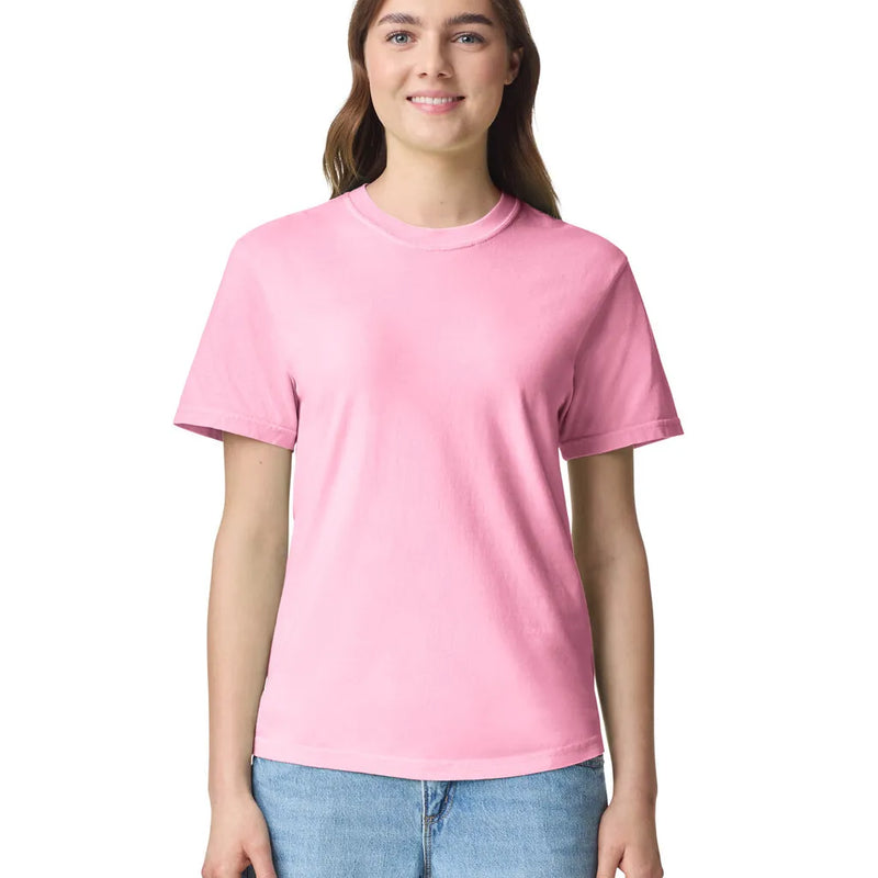 Comfort Colors 1717 Adult Tee Cotton Fabric - Blossom, Semi-Fitted, 4.5 Oz/yd² (1 Piece)