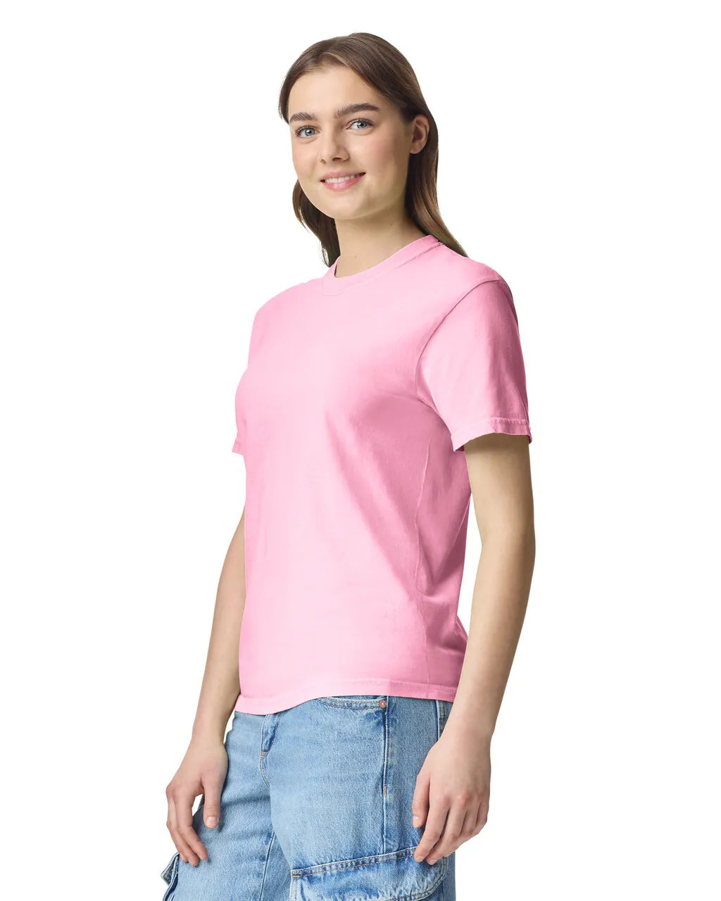 Comfort Colors 1717 Adult Tee Cotton Fabric - Blossom, Semi-Fitted, 4.5 Oz/yd² (1 Piece)