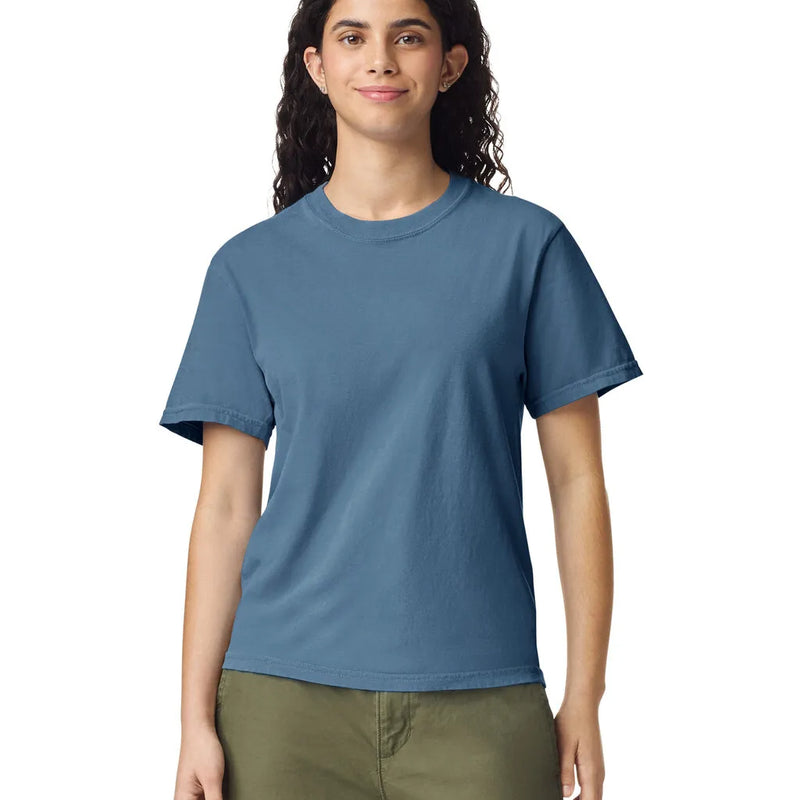 Comfort Colors 1717 Adult Tee Cotton Fabric - Blue Jean, Preshrunk Jersey Knit, 4.5 Oz/Yd² (1 Unit)