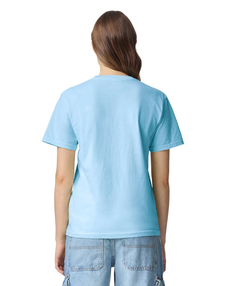 Comfort Colors 1717 Adult Tee Cotton Fabric - Chambray, Semi-Fitted, 4.5 Oz/Yd² (1 Tee)
