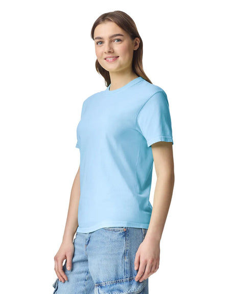 Comfort Colors 1717 Adult Tee Cotton Fabric - Chambray, Semi-Fitted, 4.5 Oz/Yd² (1 Tee)