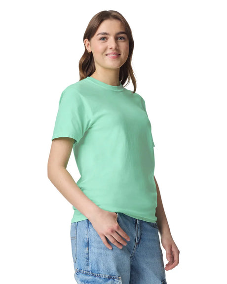 Comfort Colors 1717 Adult Tee Cotton Fabric - Island Reef, Semi-Fitted, 4.5 Oz/Yd² (1 Piece)