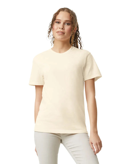 Comfort Colors 1717 Adult Tee Cotton Fabric - Ivory, Semi-Fitted, 4.5 Oz/Yd², 90% Ring Spun Cotton / 10% Polyester (1 Piece)