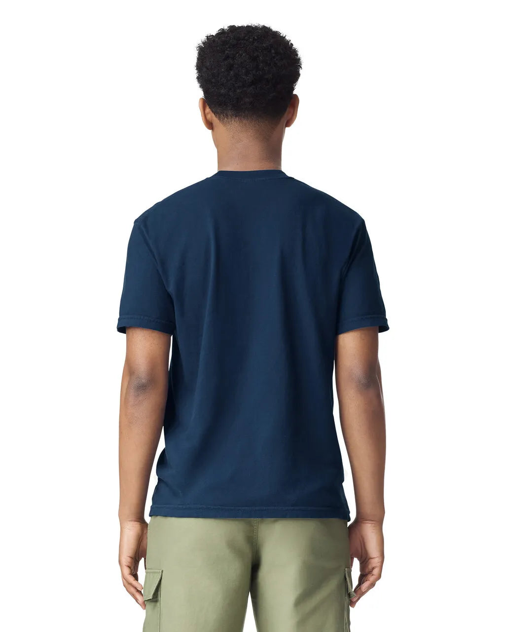 Comfort Colors 1717 Adult Tee Cotton Fabric - True Navy, Preshrunk Jersey Knit, 4.5 Oz/Yd² (1 Piece)