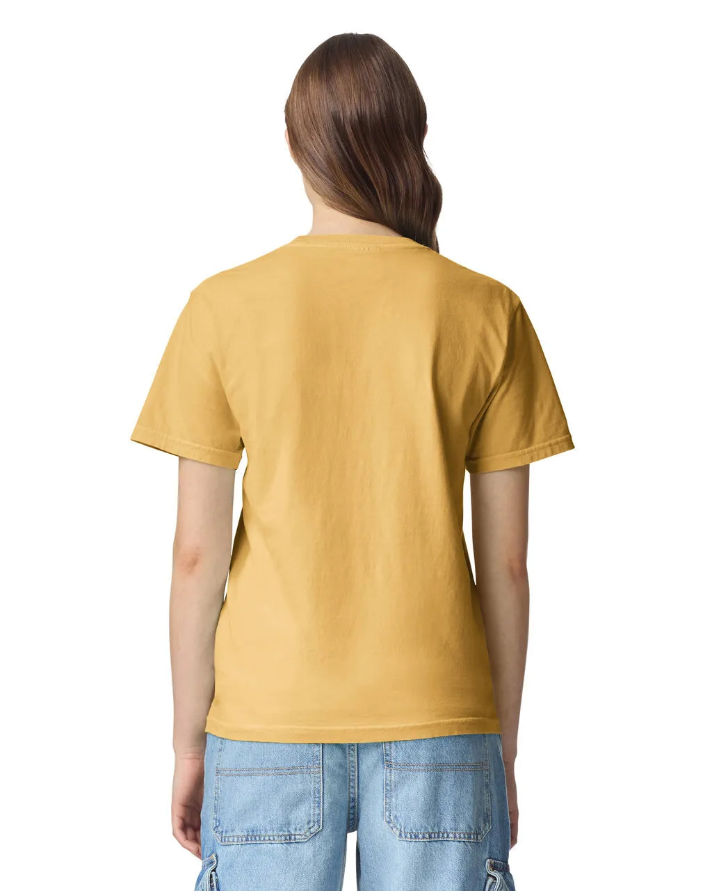Comfort Colors 1717 Cotton Fabric - Mustard, Semi-Fitted, 4.5 Oz/Yd² (1 Unit)
