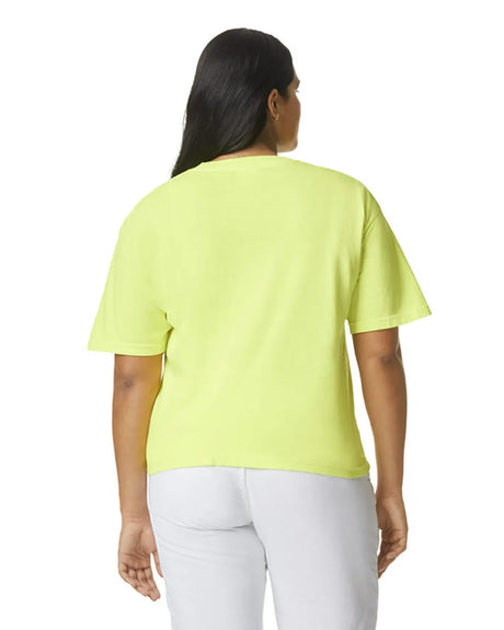 Comfort Colors 1717 90% Ring Spun Cotton / 10% Polyester Fabric - Neon Lemon, Semi-Fitted, 4.5 Oz/Yd² (1 Unit)