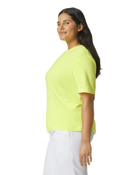 Comfort Colors 1717 90% Ring Spun Cotton / 10% Polyester Fabric - Neon Lemon, Semi-Fitted, 4.5 Oz/Yd² (1 Unit)