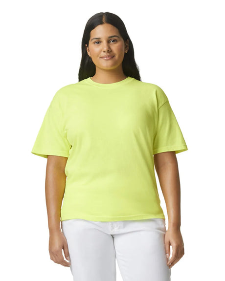 Comfort Colors 1717 90% Ring Spun Cotton / 10% Polyester Fabric - Neon Lemon, Semi-Fitted, 4.5 Oz/Yd² (1 Unit)