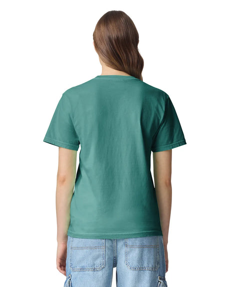 Comfort Colors 1717 Adult Tee Cotton Fabric - Sea Foam, Semi-Fitted, 4.5 Oz/Yd² (1 Piece)