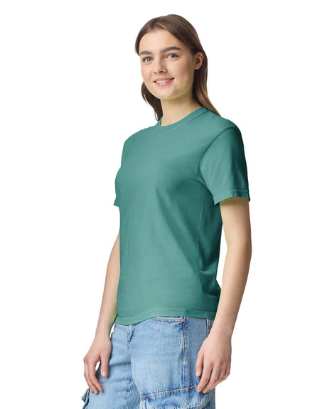 Comfort Colors 1717 Adult Tee Cotton Fabric - Sea Foam, Semi-Fitted, 4.5 Oz/Yd² (1 Piece)