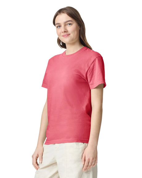 Comfort Colors 1717 Adult Tee Cotton Fabric - Watermelon, 4.5 Oz/Yd², Relaxed Fit (1 Piece)