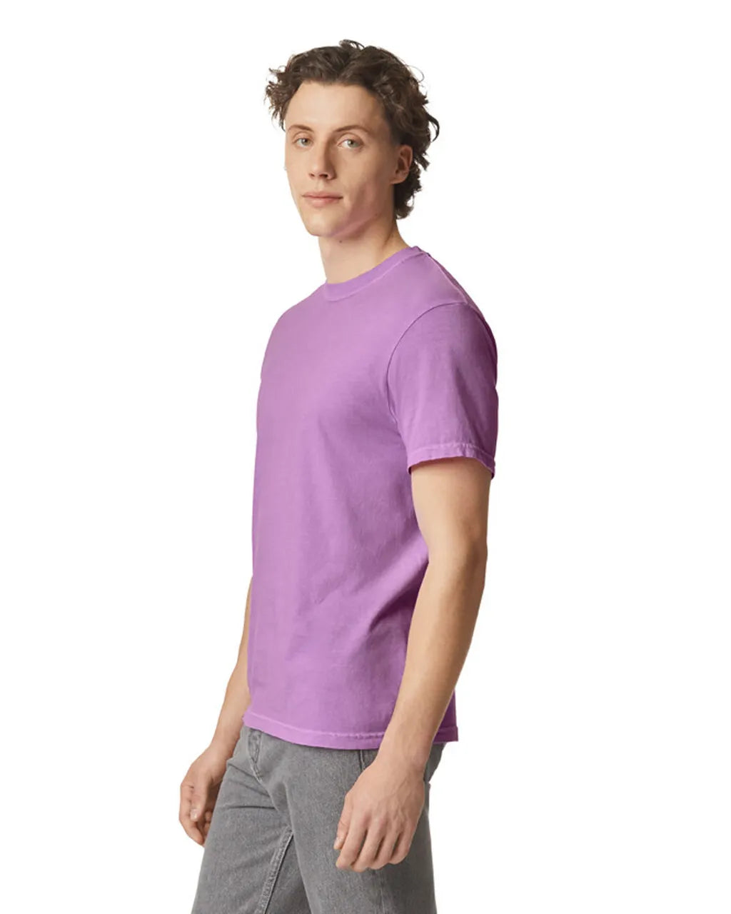 Comfort Colors 1717 Cotton Fabric - Neon Violet, 4.5 Oz/Yd², Semi-Fitted, 90% Ring Spun Cotton / 10% Polyester (1 Piece)