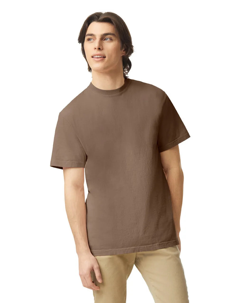 Comfort Colors 1717 Adult Tee Cotton Fabric - Espresso, Garment Dyed, Semi-Fitted (1 Shirt)