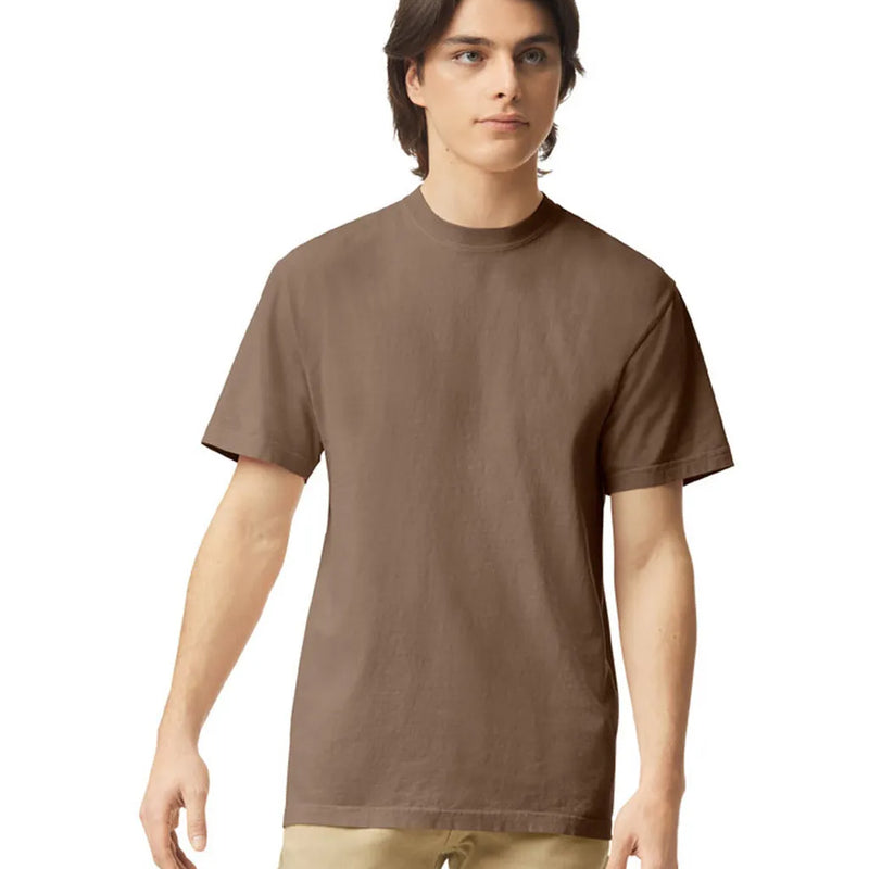 Comfort Colors 1717 Adult Tee Cotton Fabric - Espresso, Garment Dyed, Semi-Fitted (1 Shirt)