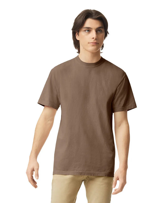 Comfort Colors 1717 Adult Tee Cotton Fabric - Espresso, Garment Dyed, Semi-Fitted (1 Shirt)