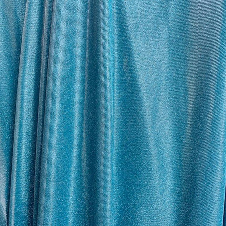 Glitter Lurex Knit Fabric - Baby Blue, Baby Pink, Black, Blush, Burgundy, Fuchsia, Gold, Gold Silver, Hunter Green, Lilac, Red, Royal Blue, Sage, Silver, Turquoise, 60" Width