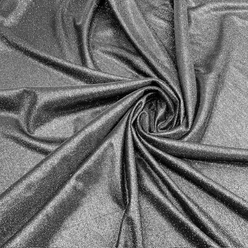 Sparkle Glitter Lurex Knit Fabric - Baby Blue, Glitter, 60" Width
