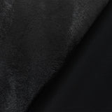 1 Yard Black Faux Leather Bonded Stretch Nylon Spandex Fabric for Dancewear and Performance Apparel 56 Inches Width