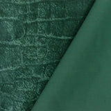 1 Yard Lustrous Emerald Green Reptile Tricot Knit Fabric for Costumes, Swimwear, and Activewear 56 Inches Wide