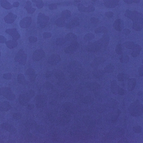 1 Yard Cobalt Blue Leopard Satin Tricot Stretch Fabric for Swimwear and Activewear 58 Inches Width