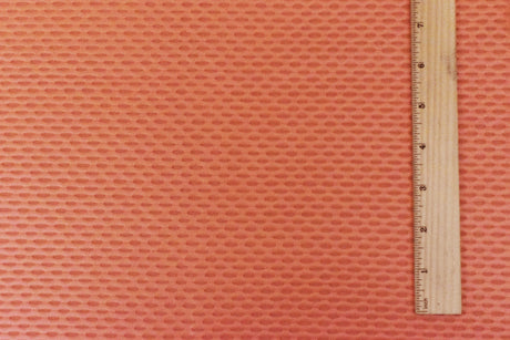 1 Yard Cream Orange 3D Textured Mesh Nylon Spandex Stretch Fabric for Activewear Projects 59 Inches Width