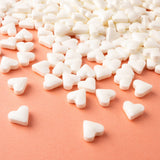 Oasis Supply Valentine's Day Sprinkles, White Heart Sprinkles - 3 oz